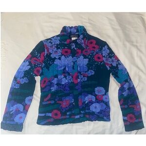 UBU I’ll Be Me crinkle beaded puffer jacket multi color